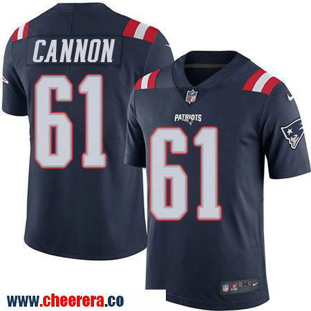 Marcus Cannon New England Patriots navy Color Rush jersey