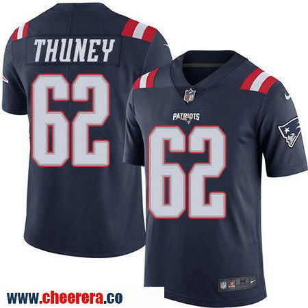 Joe Thuney New England Patriots navy Color Rush jersey
