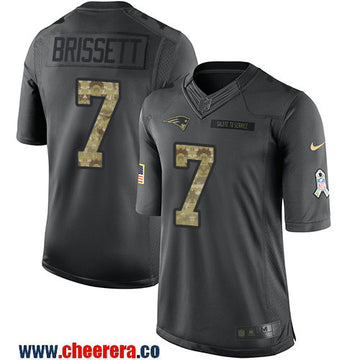 Jacoby Brissett New England Patriots black Salute To Service jersey