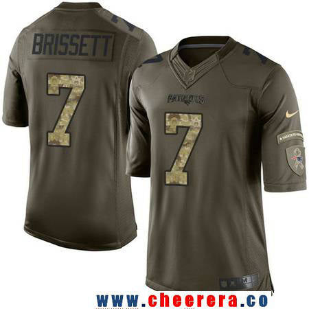 Jacoby Brissett New England Patriots green Salute To Service jersey