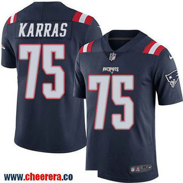 Ted Karras New England Patriots navy Color Rush jersey