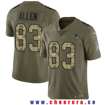 Dwayne Allen New England Patriots olive Salute To Service jersey