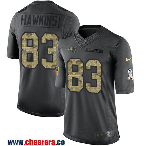 Lavelle Hawkins New England Patriots black Salute To Service jersey