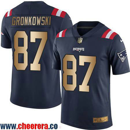 Rob Gronkowski New England Patriots navy Color Rush jersey