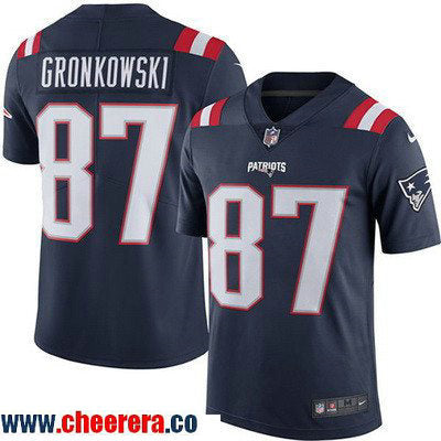 Rob Gronkowski New England Patriots navy Color Rush jersey