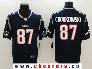 Rob Gronkowski New England Patriots navy Vapor jersey