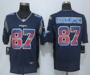 Rob Gronkowski New England Patriots navy Fashion jersey