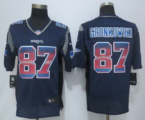 Rob Gronkowski New England Patriots navy Fashion jersey