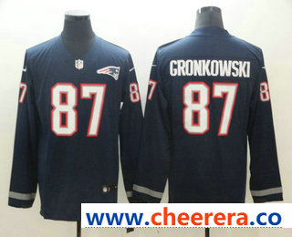 Rob Gronkowski Nike New England Patriots navy Limited jersey