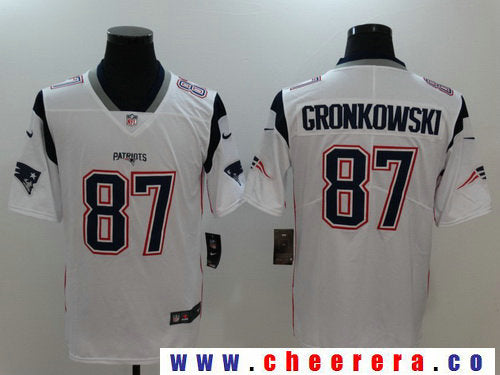 Rob Gronkowski New England Patriots white Vapor jersey