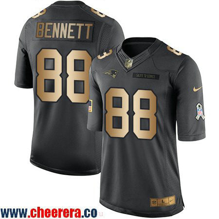 Martellus Bennett New England Patriots anthracite Salute To Service jersey