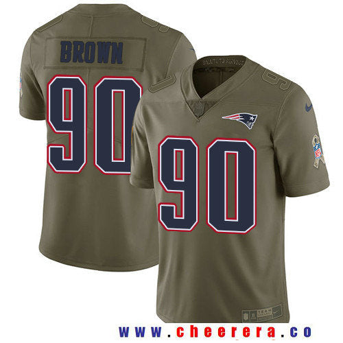 Malcom Brown New England Patriots olive Salute To Service jersey