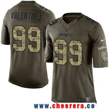 Vincent Valentine New England Patriots green Salute To Service jersey