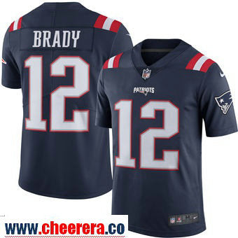 Tom Brady Nike New England Patriots navy Color Rush jersey