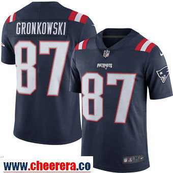 Rob Gronkowski Nike New England Patriots navy Color Rush jersey