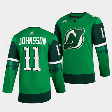 New Andreas Johnsson New Jersey Devils green jersey