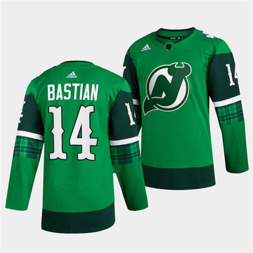 New Nathan Bastian New Jersey Devils green jersey