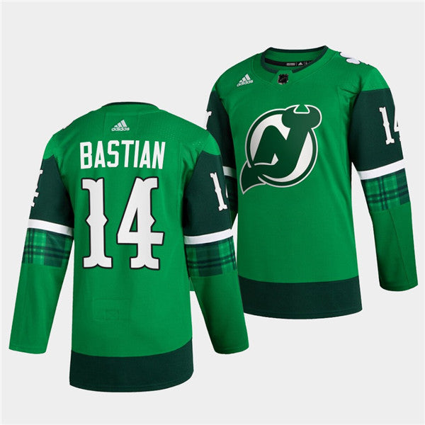 New Nathan Bastian New Jersey Devils green jersey