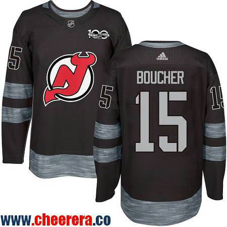 New Reid Boucher New Jersey Devils black jersey