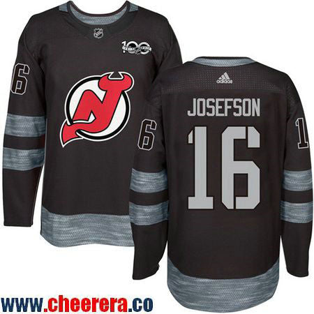 New Jacob Josefson New Jersey Devils black jersey