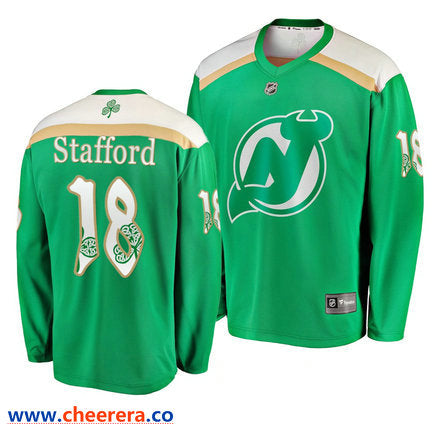 New Drew Stafford New Jersey Devils green jersey
