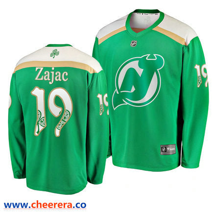 New Travis Zajac New Jersey Devils green jersey
