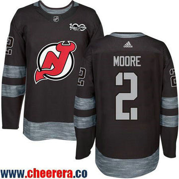 New John Moore New Jersey Devils black jersey