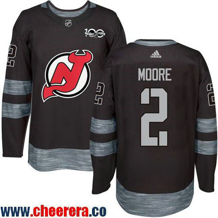 New John Moore New Jersey Devils black jersey