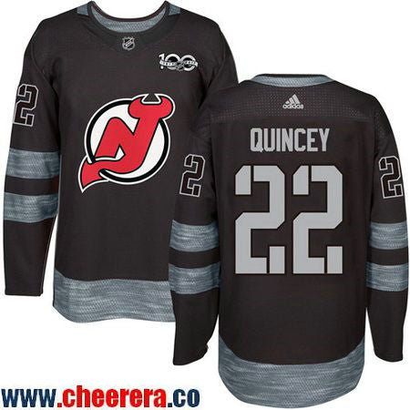 New Kyle Quincey New Jersey Devils black jersey