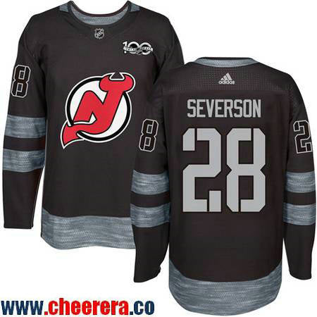 New Damon Severson New Jersey Devils black jersey