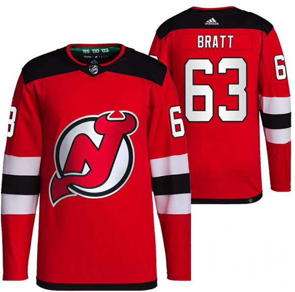 New Jesper Bratt New Jersey Devils red jersey