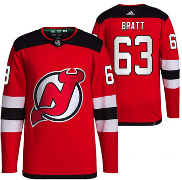 New Jesper Bratt New Jersey Devils red jersey