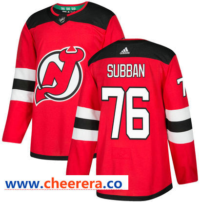 New PK Subban New Jersey Devils red Home jersey