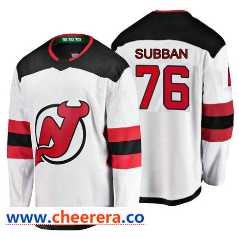 New PK Subban New Jersey Devils white Home jersey