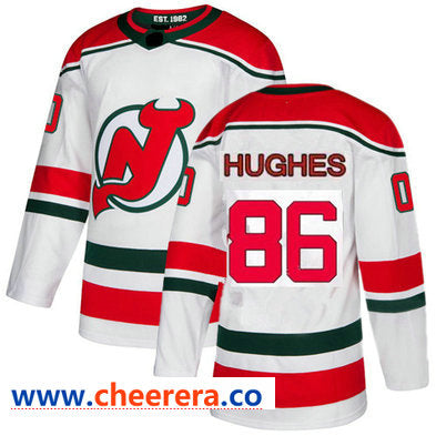 New Jack Hughes New Jersey Devils white Home jersey