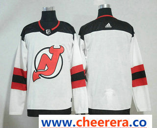New Blank New Jersey Devils white jersey