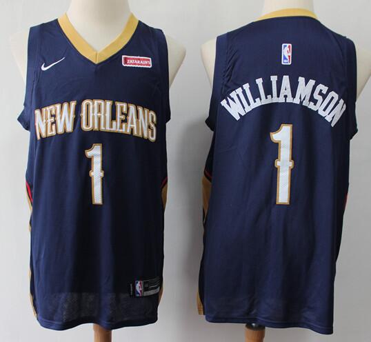 Zion Williamson New Orleans Pelicans navy jersey