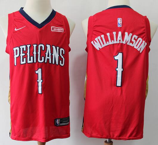 Zion Williamson New Orleans Pelicans red jersey
