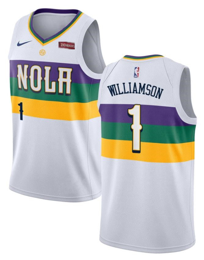 Zion Williamson New Orleans Pelicans white jersey