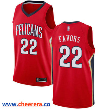Derrick Favors New Orleans Pelicans red jersey