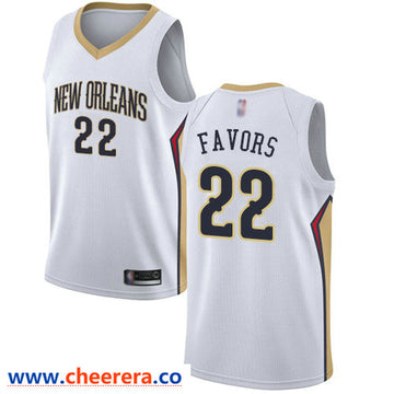 Derrick Favors New Orleans Pelicans white jersey