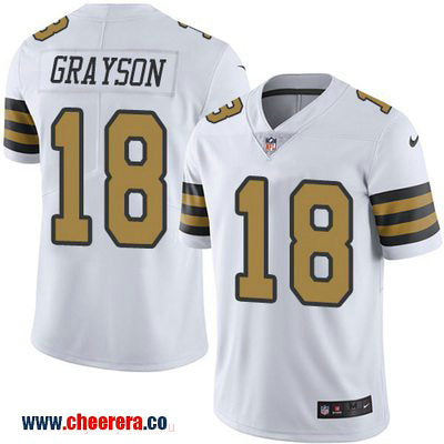 Garrett Grayson New Orleans Saints white Color Rush jersey