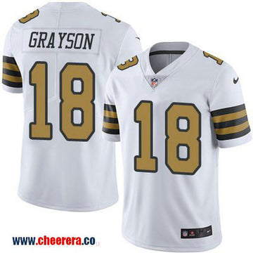 Garrett Grayson New Orleans Saints white Color Rush jersey
