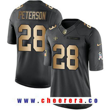 Adrian Peterson New Orleans Saints anthracite Salute To Service jersey