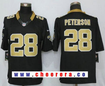 Adrian Peterson New Orleans Saints black Limited jersey