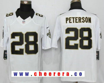 Adrian Peterson New Orleans Saints white Limited jersey