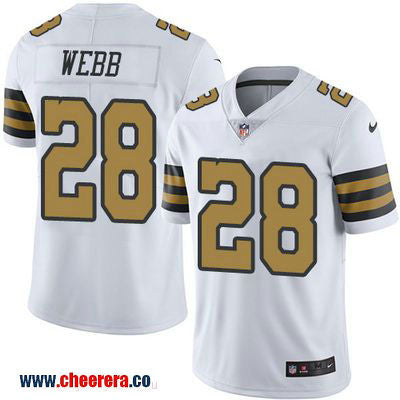 B.W. Webb New Orleans Saints white Color Rush jersey