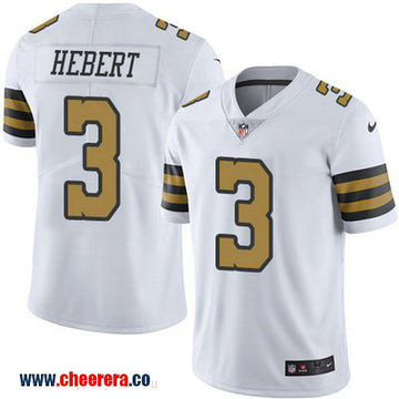 Bobby Hebert New Orleans Saints white Color Rush jersey