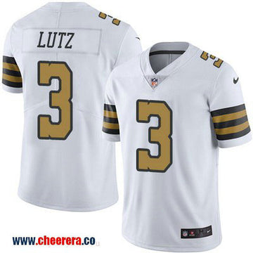 Will Lutz New Orleans Saints white Color Rush jersey