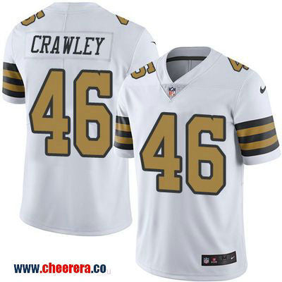 Ken Crawley New Orleans Saints white Color Rush jersey